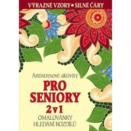 Antistresové aktivity pro seniory 2 v 1 - Omalovánky, hledání rozdílů