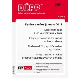 DUPP 1 2018 Správa daní od januára 2018