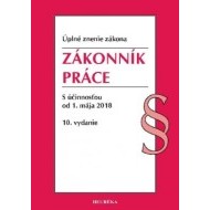 Zákonník práce - Úzz, 10. vyd. 2018 - cena, porovnanie