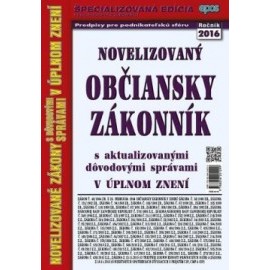 Novelizovaný občiansky zákonník 18 2016