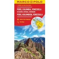 Peru, Kolumbie, Venezuela, Ecuador - mapa 1:4 mil. - cena, porovnanie
