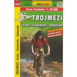 Trojmezí Česko - Slovensko - Rakousko cyklomapa 1 : 50 000