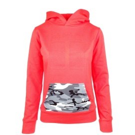 Double Red Hoodie Orange Camo