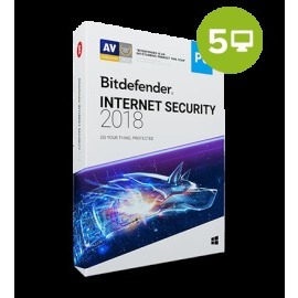 Bitdefender Internet Security 2018 5 PC 1 rok