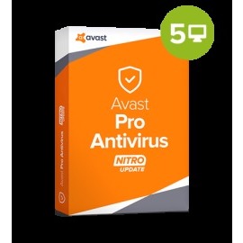 Avast Pro Antivirus 2018 5 PC 1 rok