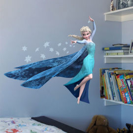 Zooyoo Detská nálepka na stenu Elsa - Frozen