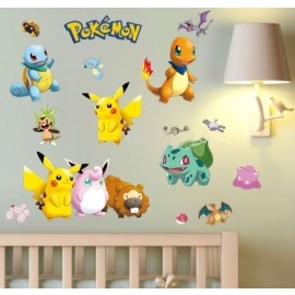 Zooyoo Detská nálepka na stenu Pokémon