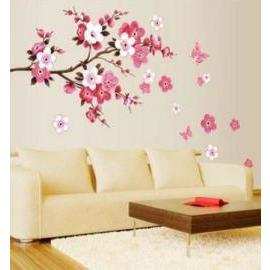 Zooyoo Nálepka na stenu Kvet Sakura