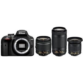 Nikon D3400 + 18-55 VR + 70-300 VR 10-20 VR