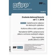 DUPP 15/2017 Zrušenie daňovej licencie od 1. 1. 2018 - cena, porovnanie