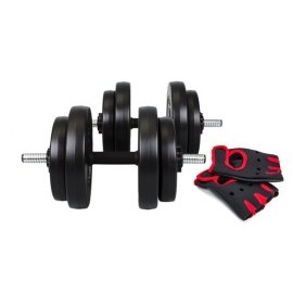 Hop-Sport Jednoručný nakladací činkový set 2x15kg