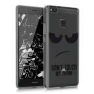Kwmobile Priehľadné púzdro s dizajnom don't touch my phone Huawei P9 Lite - cena, porovnanie