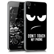 Kwmobile Priehľadné púzdro s dizajnom don't touch my phone Huawei Y6 - cena, porovnanie