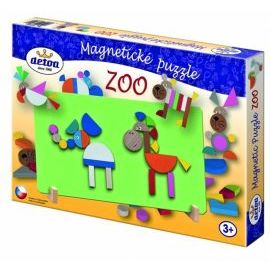 Detoa Drevené hračky – Magnetické puzzle ZOO