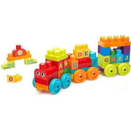 Mattel Mega Bloks Vláčik s písmenkami