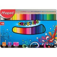 Maped Color Peps Metal Box, 48 farieb - cena, porovnanie