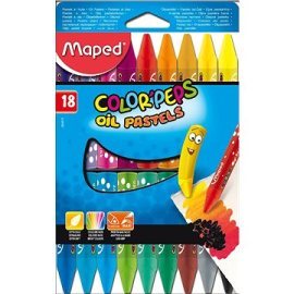 Maped Color Peps Oil Pastels, 18 farieb