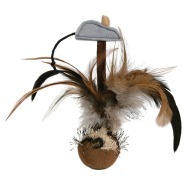 Trixie Pískajúca loptička s perím a s myšou - cena, porovnanie