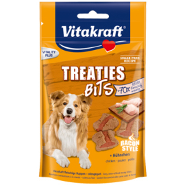 Vitakraft Treaties Bits s hydinou pre psov 120g