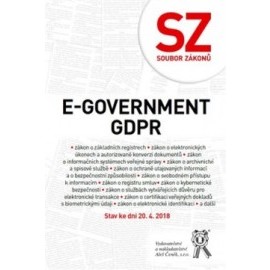 Soubor zákonů. E-government a GDPR.