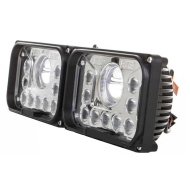 Ledsviti 2x hranatý predný LED svetlomet s diaĺkovým svetlom 42W 12-36V SM-8042-SXA - cena, porovnanie