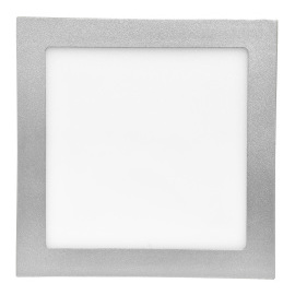 Ledsviti Strieborný zabudovateľný LED panel 155x155 mm 15W biela OT915S155X155-D-45