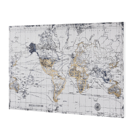 ArtWork Dizajnový obraz na stenu - tlač na pergamenový papier - mapa sveta 2