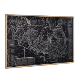 ArtWork Dizajnový obraz na stenu - hliníková doska - mapa Grand Canyonu