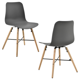 En Casa Dizajnová stolička 2ks 44.5x80cm