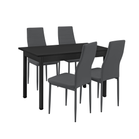 En Casa Štýlový dizajnový jedálenský stôl HTBT-4712 so 4 stoličkami HTCC-3113