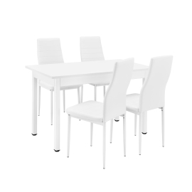 En Casa Štýlový dizajnový jedálenský stôl HTBT-4711 so 4 stoličkami HTCC-3111