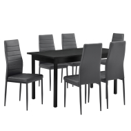 En Casa Štýlový moderný jedálenský stôl so 6 stoličkami - cena, porovnanie