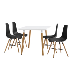 En Casa Dizajnová jedálenská zostava - stôl so 4 stoličkami