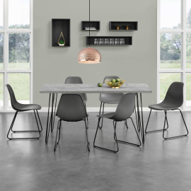 En Casa Jedálenská zostava - 1 x stôl AANT-0312 + 6 x stolička AANE-1202