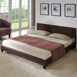 Corium Moderná manželská posteľ čalúnená - koženka 180x200cm
