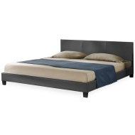 Corium Moderná manželská posteľ čalúnená - koženka 140x200cm - cena, porovnanie