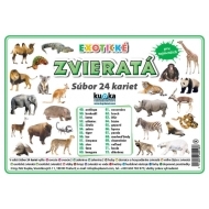 Súbor 24 kariet - zvieratá (exotické) - cena, porovnanie