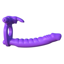 Pipedream Fantasy C-Ringz Silicone Double Penetrator Rabbit