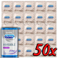 Durex Invisible Extra Lubricated 50ks - cena, porovnanie