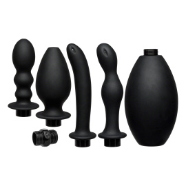 Doc Johnson Kink Flow Full Flush Silicone Anal Douche Set & Accessories