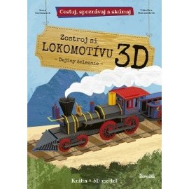 Zostroj si 3D lokomotívu - kniha + 3D model