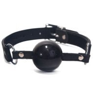 Devil Sticks Silicone Ball Gag - Silikónový kolík s koženým remienkom - cena, porovnanie