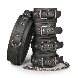 Easytoys Fetish Collection Fetish Set With Collar, Ankle and Wrist Cuffs