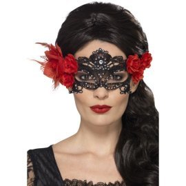 Fever Day of the Dead Lace Filigree Eyemask