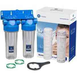 Aqua Filter Dvojitý filter na vodu proti piesku a vodnému kameňu 10"