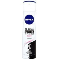 Nivea Black & White Invisible Clear Sprej 150ml - cena, porovnanie