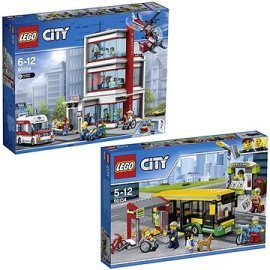 Lego City 60204 Nemocnica + LEGO City Town 60154 Zastávka autobusu