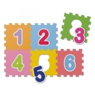 Chicco Penové puzzle Čísla 30x30cm 6ks - cena, porovnanie