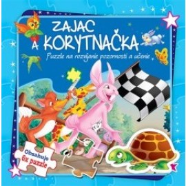 Zajac a korytnačka - Puzzle na rozvíjanie pozornosti a učenie