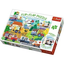 Trefl Flip Flap vozidlá 36